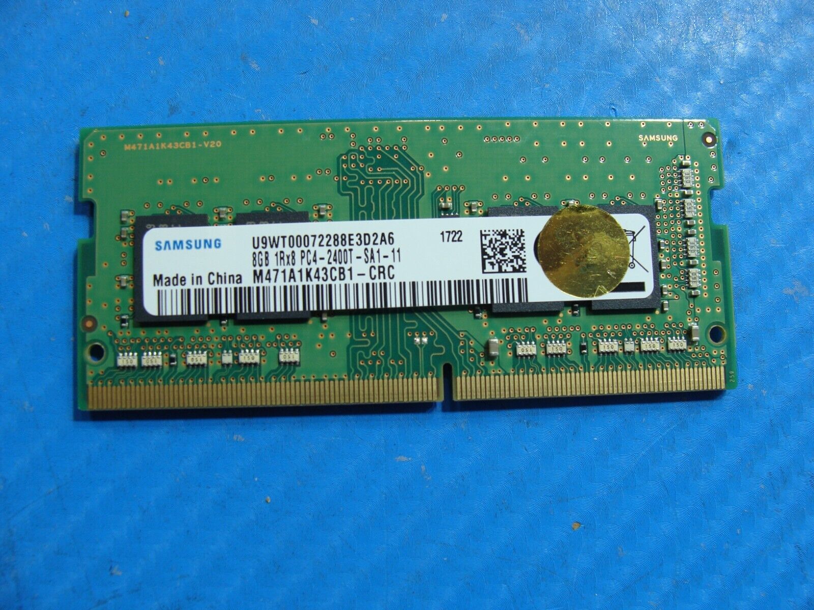 Lenovo 720-15IKB Samsung 8GB 1Rx8 PC4-2400T Memory RAM SO-DIMM M471A1K43CB1-CRC