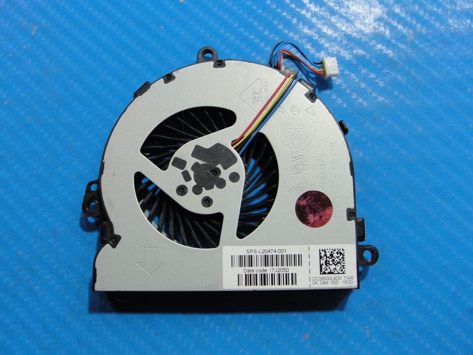 HP 15.6” 15t-da200 Genuine Laptop CPU Cooling Fan L20474-001 DC28000L8D0 - Tested Computer Laptop Parts