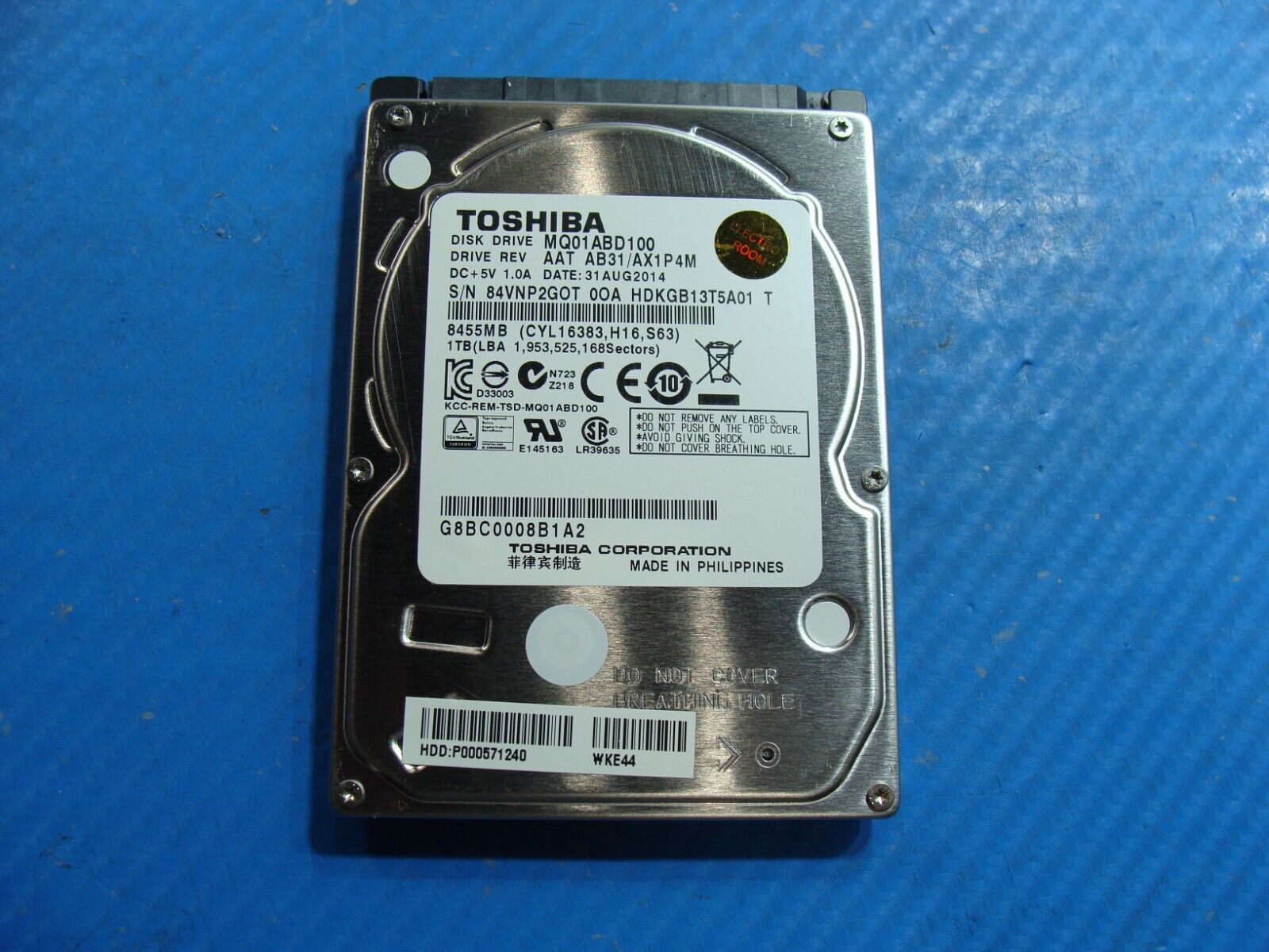 Toshiba S75-B7394 Toshiba 1TB SATA 2.5