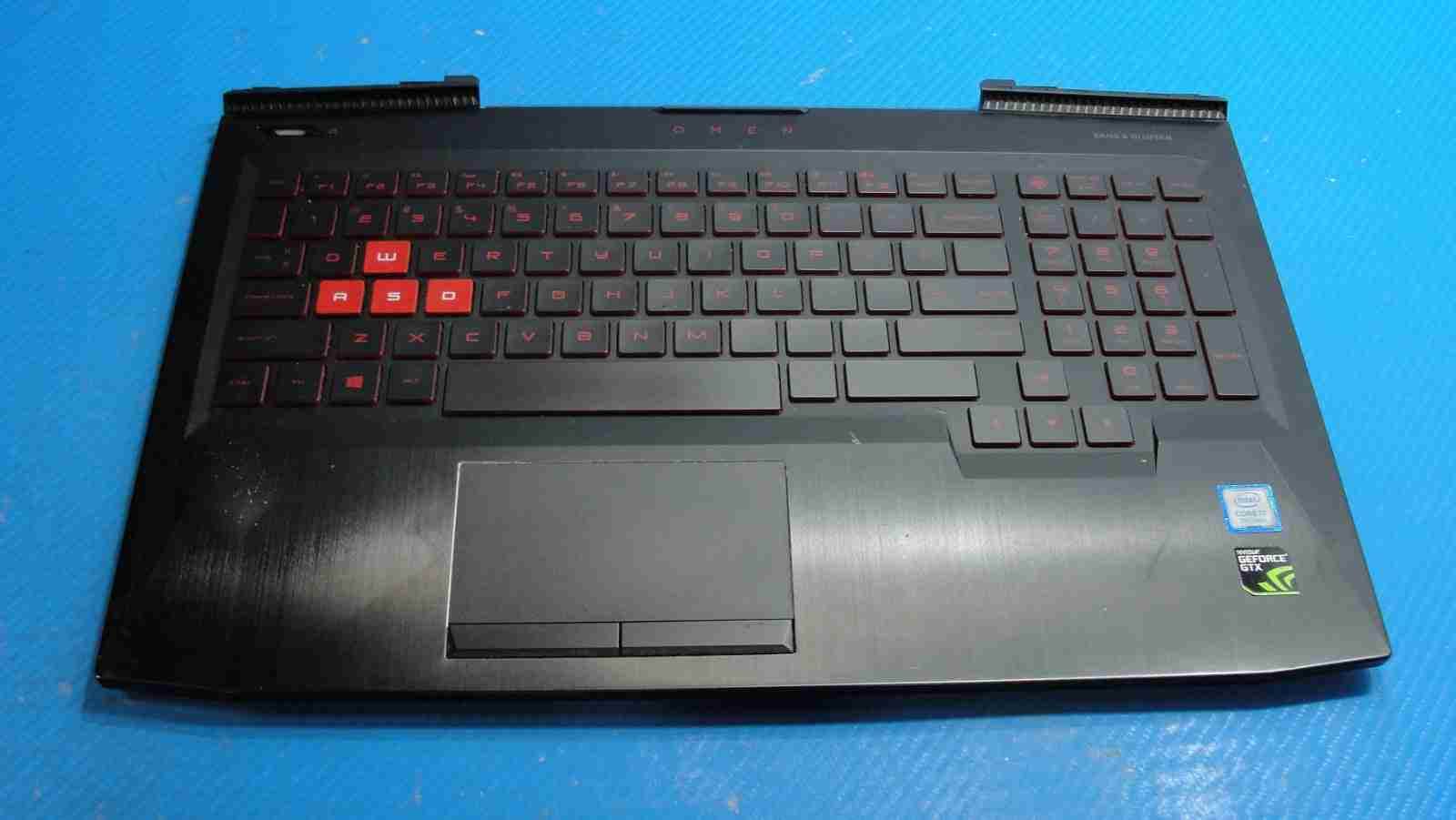 HP Omen 15.6” 15-ce018dx Palmrest w/BL Keyboard TouchPad & Speakers 3YG3AKA00H0 - Tested Computer Laptop Parts