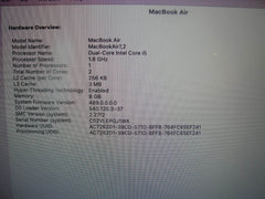 Apple Macbook Air A1466 (2017)13”HD Intel Core i5-5350U 1.8GHz 8GB 128GB SSD - Tested Computer Laptop Parts