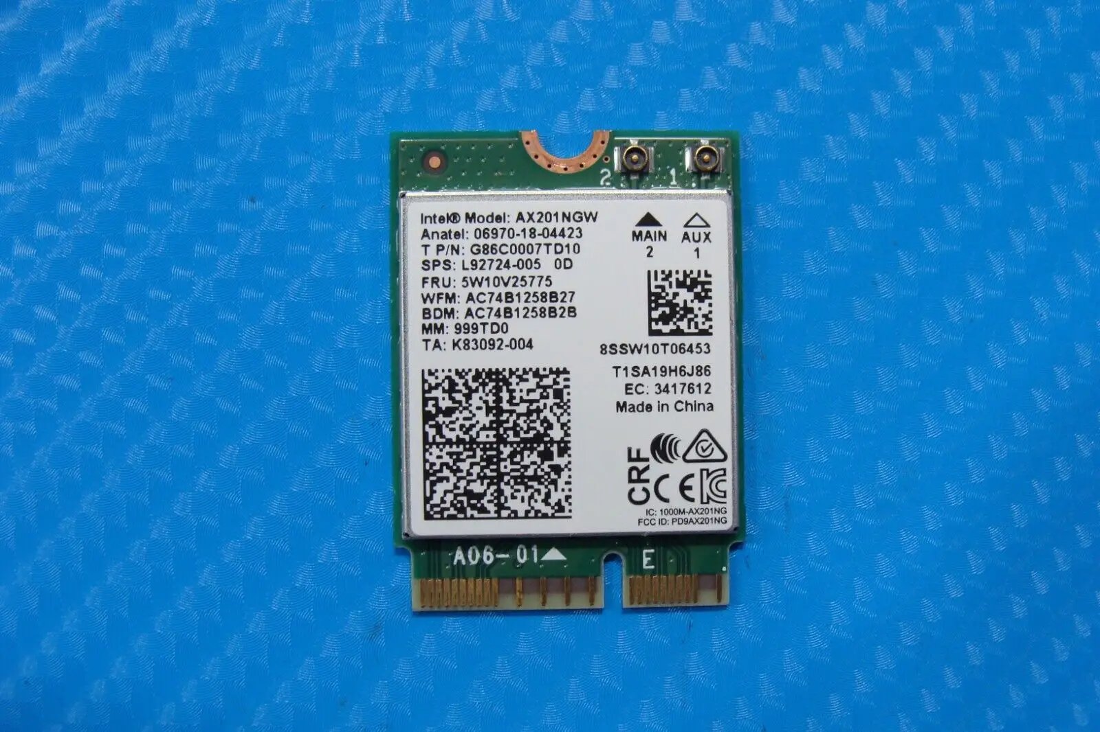 Asus VivoBook 17.3” K1703Z Genuine Laptop Wireless WiFi Card AX201NGW L92724-005