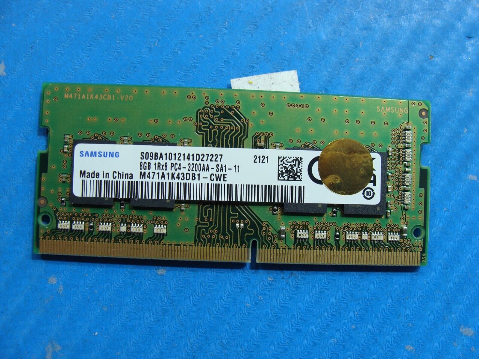HP 15-dw3025cl Samsung 8GB 1Rx8 PC4-3200AA Memory RAM SO-DIMM M471A1K43DB1-CWE