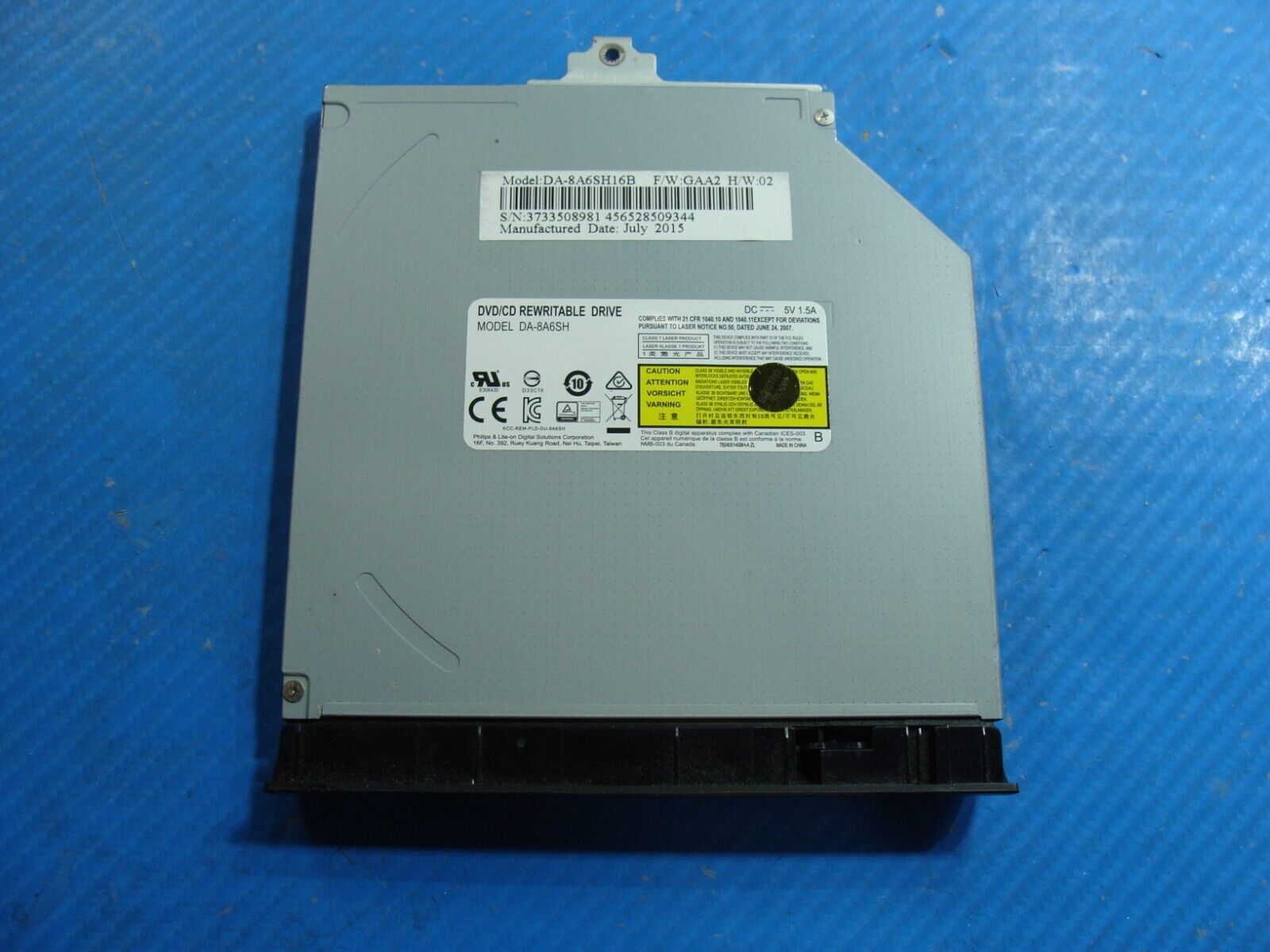 Asus ROG 15.6” GL552VW-DH71 Genuine Laptop DVD/CD-RW Burner Drive DA-8A6SH