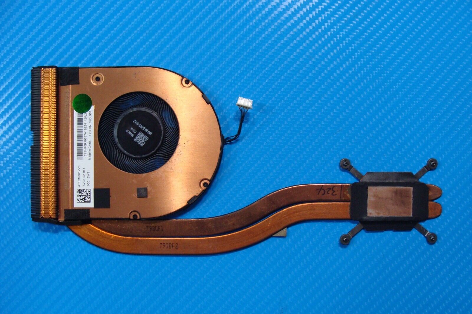 Lenovo ThinkPad 14” T495 OEM CPU Cooling Fan w/Heatsink 02DL964 AT1CM001VV0