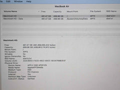 Apple MacBook Air 13" A2179 (2020) i5-1030NG7 1.1GHz 16GB 512GB Sonoma MVH2LL/A