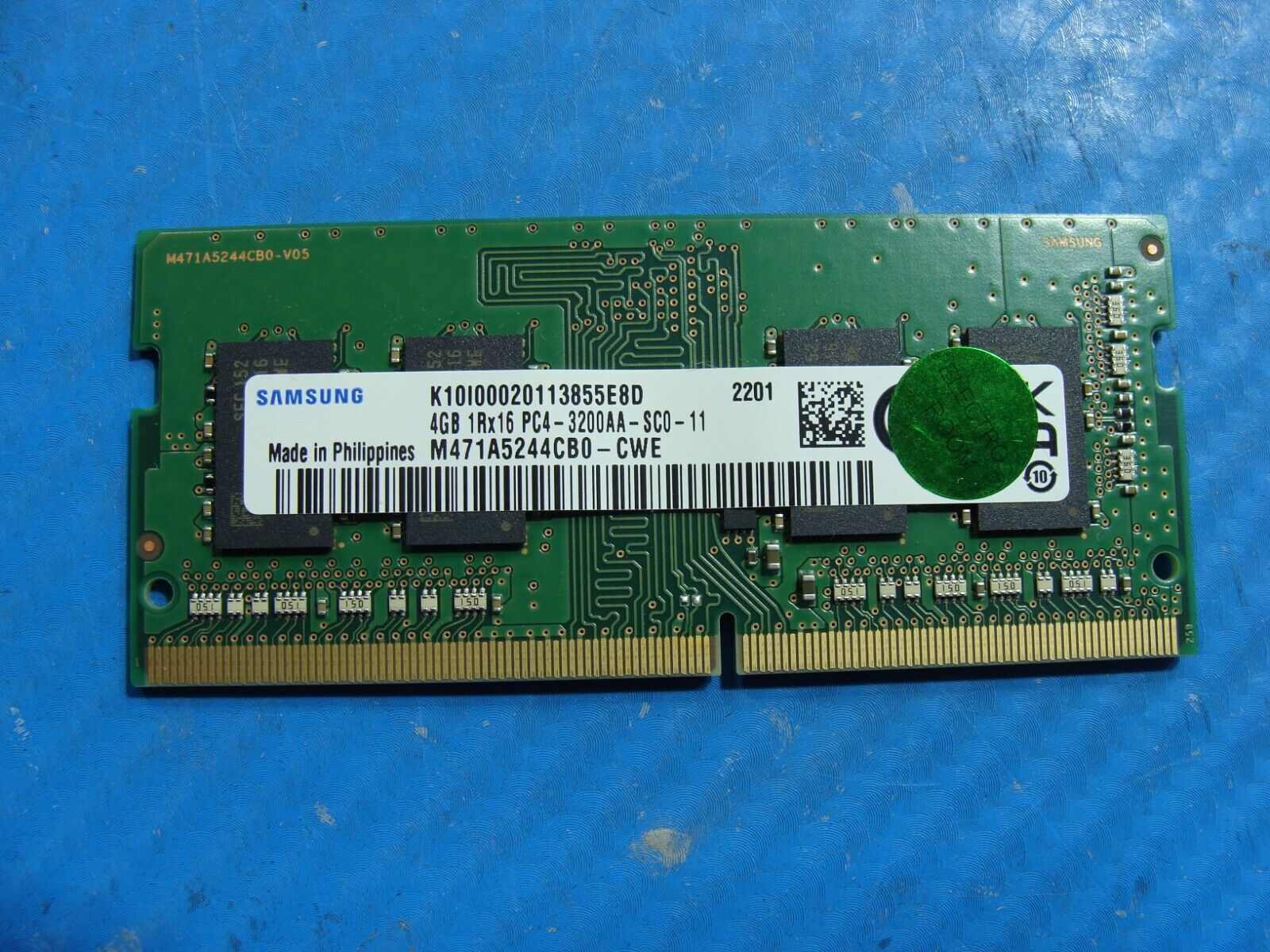 HP 14-dq0030nr Samsung 4GB 1Rx16 PC4-3200AA Memory RAM SO-DIMM M471A5244CB0-CWE