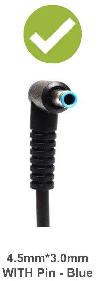 Genuine HP 120W AC Adapter Charger – 19.5V 6.15A – 4.5mm × 3.0 mm Blue Tip - Tested Computer Laptop Parts