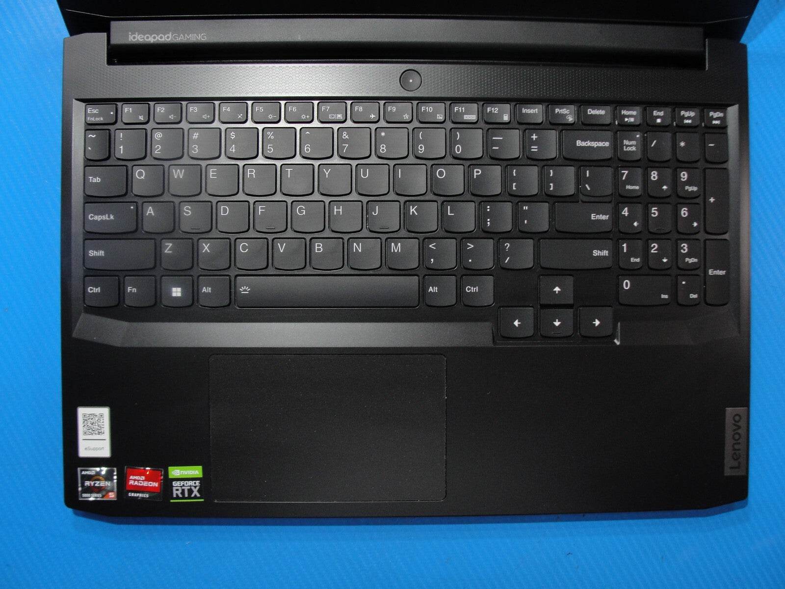 Lenovo IdeaPad Gaming 3 15ACH6 15.6”FHD AMD 5 5600H 8GB 256GB SSD NVIDIA RTX3050 - Tested Computer Laptop Parts