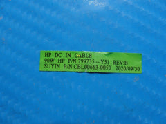 HP ENVY x360 15-ee1083cl 15.6" Genuine DC IN Power Jack w/Cable 799735-Y51