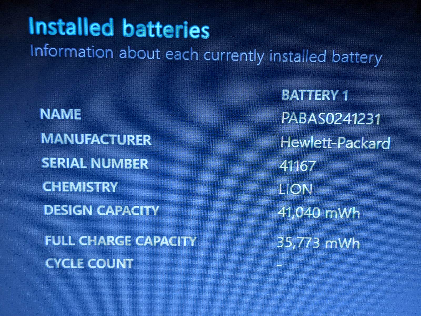 HP 15-DA0002DX 15.6 HD TOUCH i5-8250U 1.6GHz 8GB 512GB SSD W11H 88%Batt +Charger - Tested Computer Laptop Parts