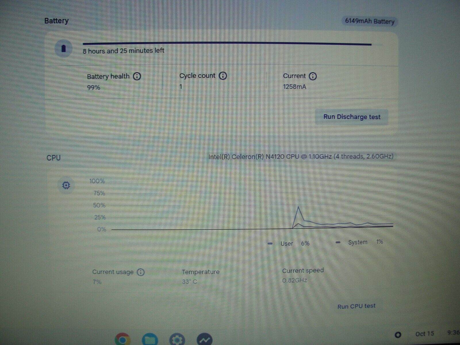 HP Chromebook 14a-NA0013DX Celeron N4120 4GB RAM, 64GB SSD Charger PWR battery - Tested Computer Laptop Parts
