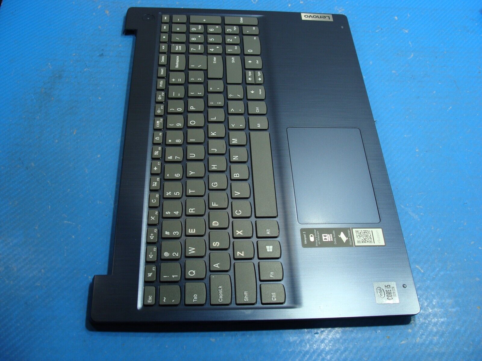 Lenovo IdeaPad 3 15IML05 81WR Palmrest w/TouchPad Keyboard Speakers AM1JV000400
