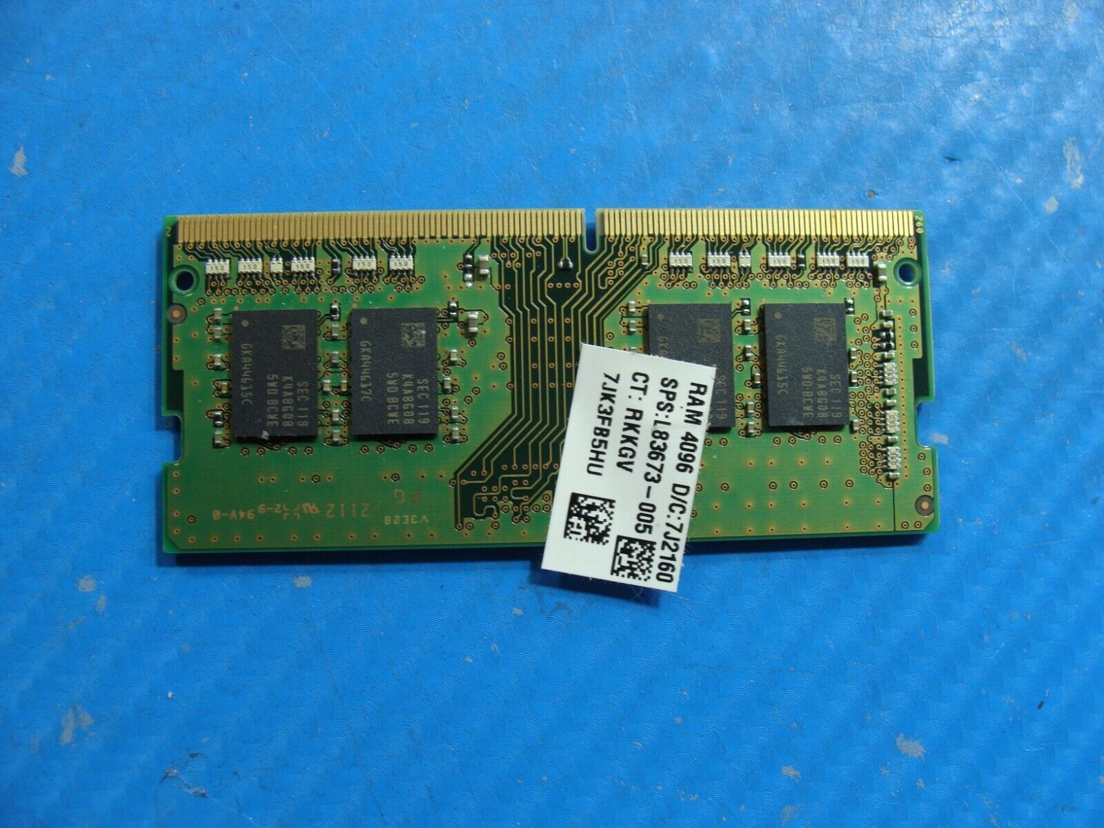 HP 15-dw3025cl Samsung 8GB 1Rx8 PC4-3200AA Memory RAM SO-DIMM M471A1K43DB1-CWE