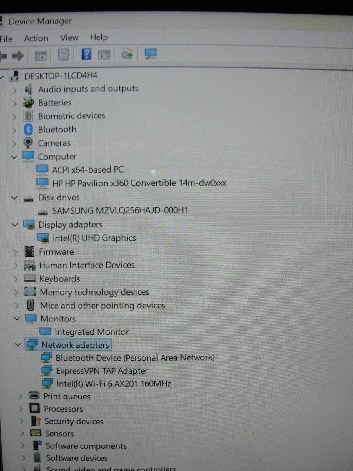 HP Pavilion x360 14M-DW0023DX 14”FHD TOUCH i5-1035G1 1GHz 8GB SSD Reset 256GB - Tested Computer Laptop Parts