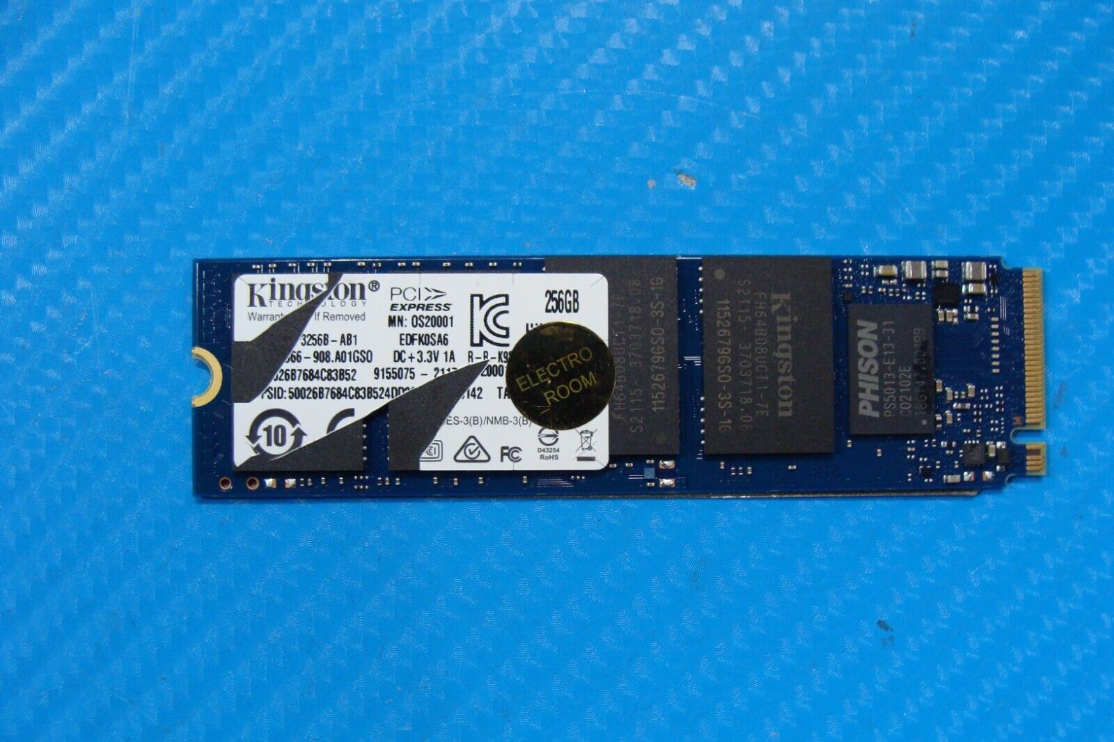 Asus F513EA-OS36 Kingston 256GB M.2 NVMe SSD Solid State Drive 9155075-2117