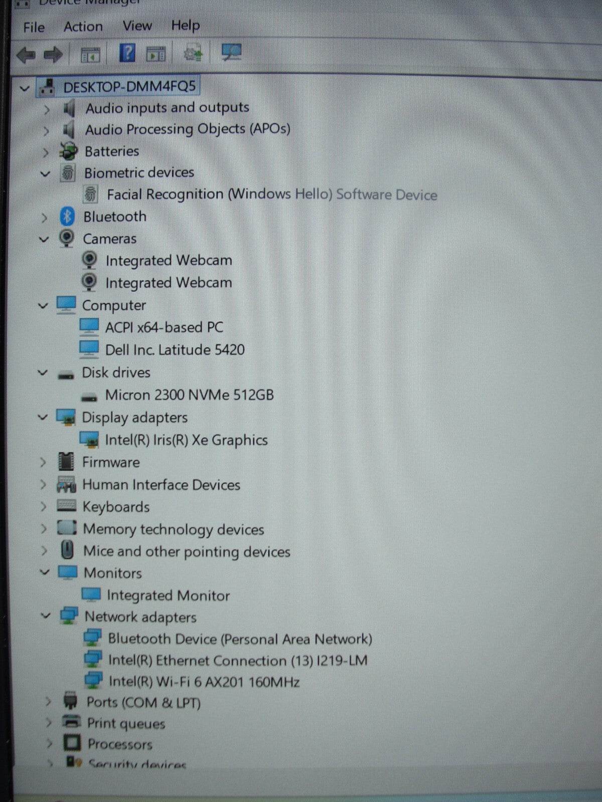 Dell Latitude 5420 14”FHD Intel Core i7-1185G7 3GHz 16GB 512GB SSD + Charger - Tested Computer Laptop Parts