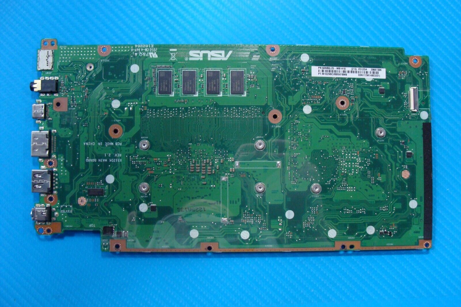 Asus VivoBook F512DA AMD Ryzen 5 3500U 2.1GHz 8GB Motherboard 60NB0LZ0-MB1410
