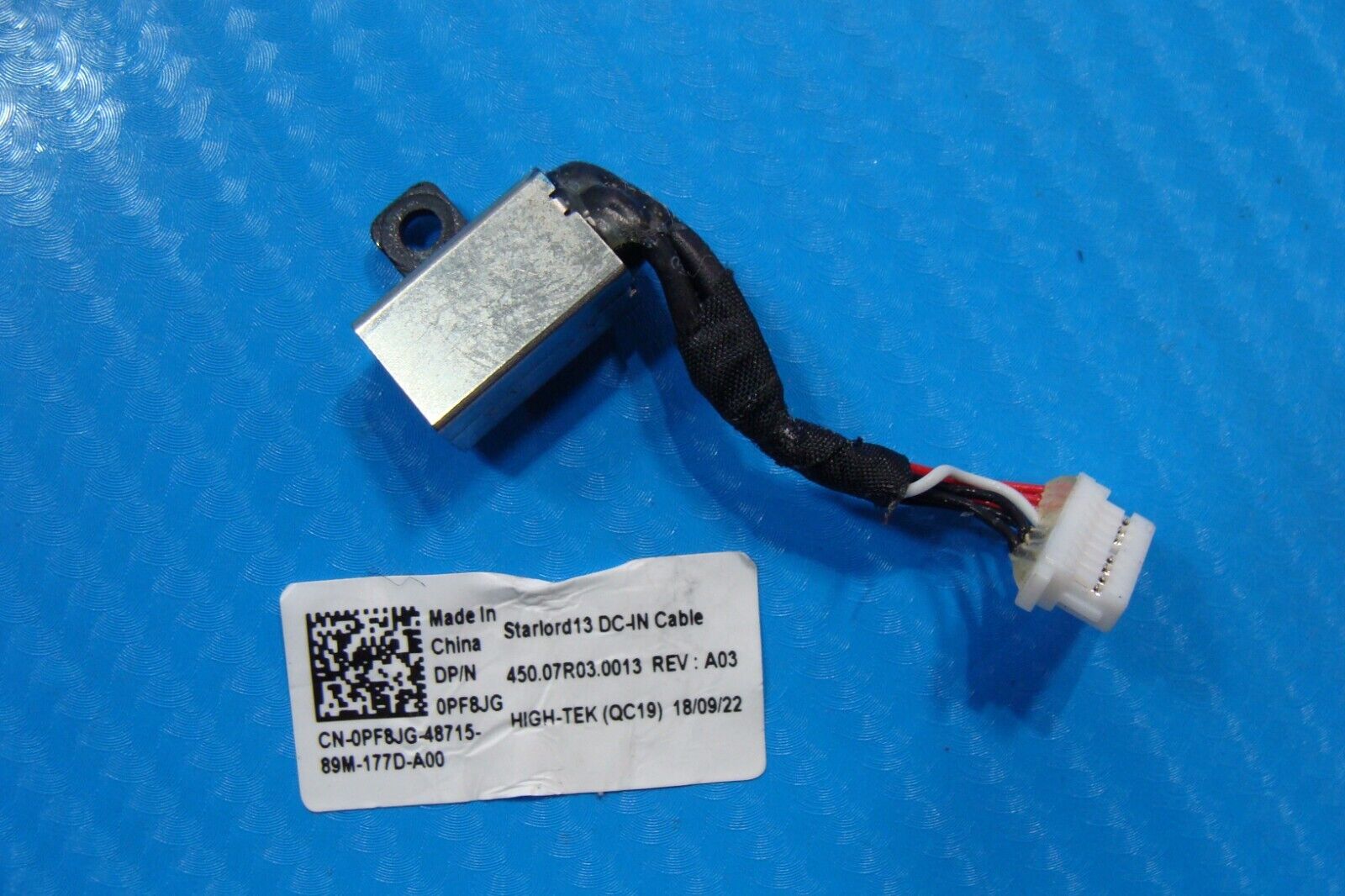 Dell Inspiron 15.6” 15 5579 2n1 DC IN Power Jack w/Cable PF8JG 450.07R03.0013