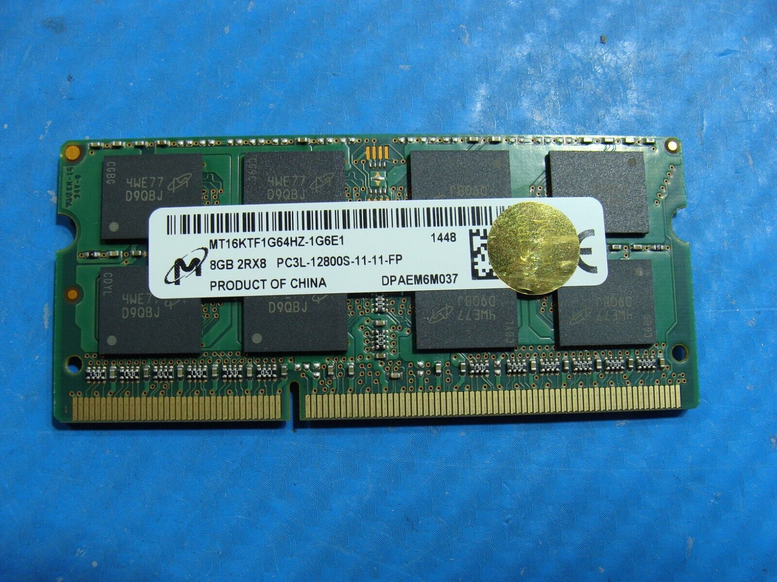 Dell 7548 Micron 8GB 2Rx8 PC3L-12800S SO-DIMM Memory RAM MT16KTF1G64HZ-1G6E1