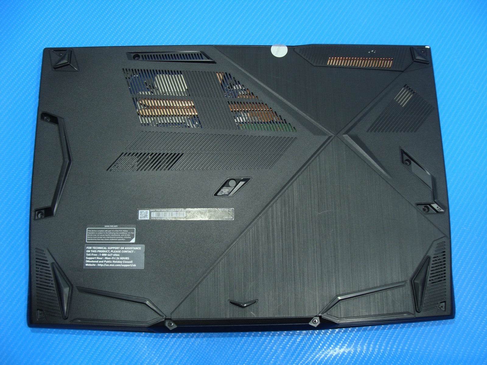 MSI Thin GF63 15.6'' FHD 144hz i5-12450H 2.0GHz 8GB 1TB SSD RTX 2050 Battery 99% - Tested Computer Laptop Parts