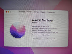 Apple Macbook Air A1466 (2017)13”HD Intel Core i5-5350U 1.8GHz 8GB 128GB SSD - Tested Computer Laptop Parts