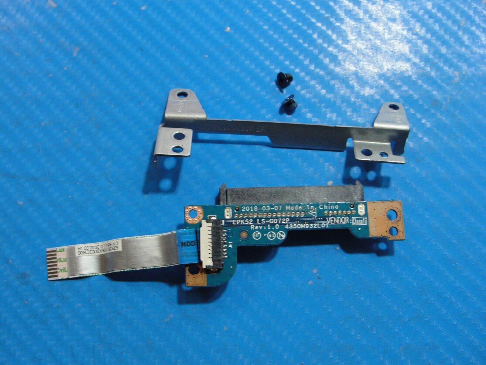 HP 15.6” 15t-da200 HDD Hard Drive Caddy w/Connector & Screws & Bracket LS-G072P - Tested Computer Laptop Parts