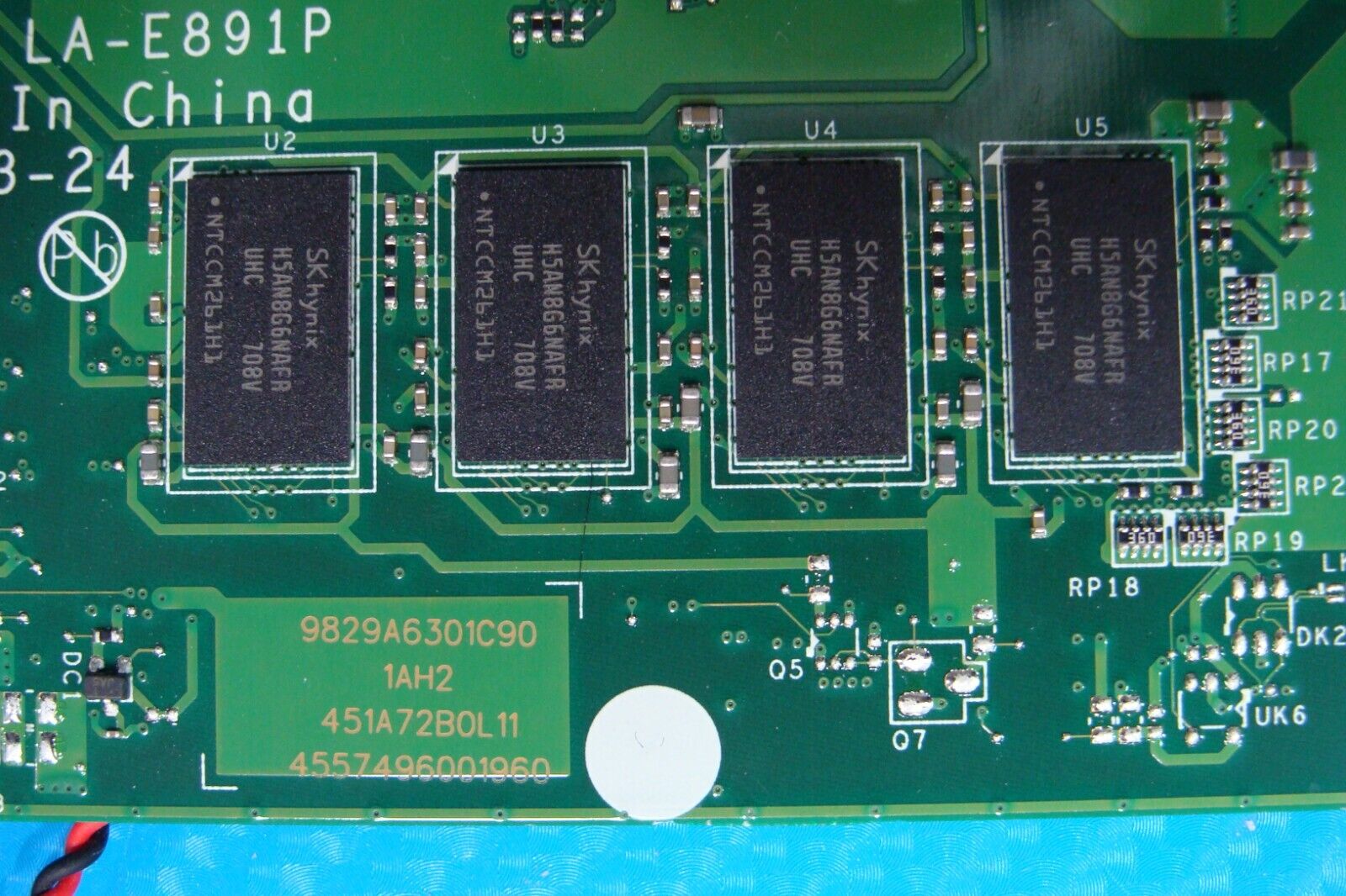 Acer Aspire 5 15.6” A515-51-3509 i3-7100U 2.4GHz 4GB Motherboard NBGP411002