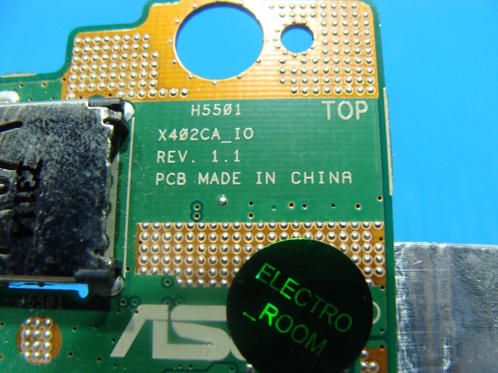 Asus VivoBook S300CA-BBI5T01 Audio USB Card Reader Board w/Cable 69NB00Z0-I02020 - Tested Computer Laptop Parts