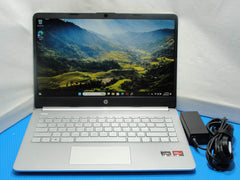 HP 14-FQ1025NR 14”FHD AMD Ryzen 5-5500U 2.1GHz 8GB 256GB SSD + Charger - Tested Computer Laptop Parts