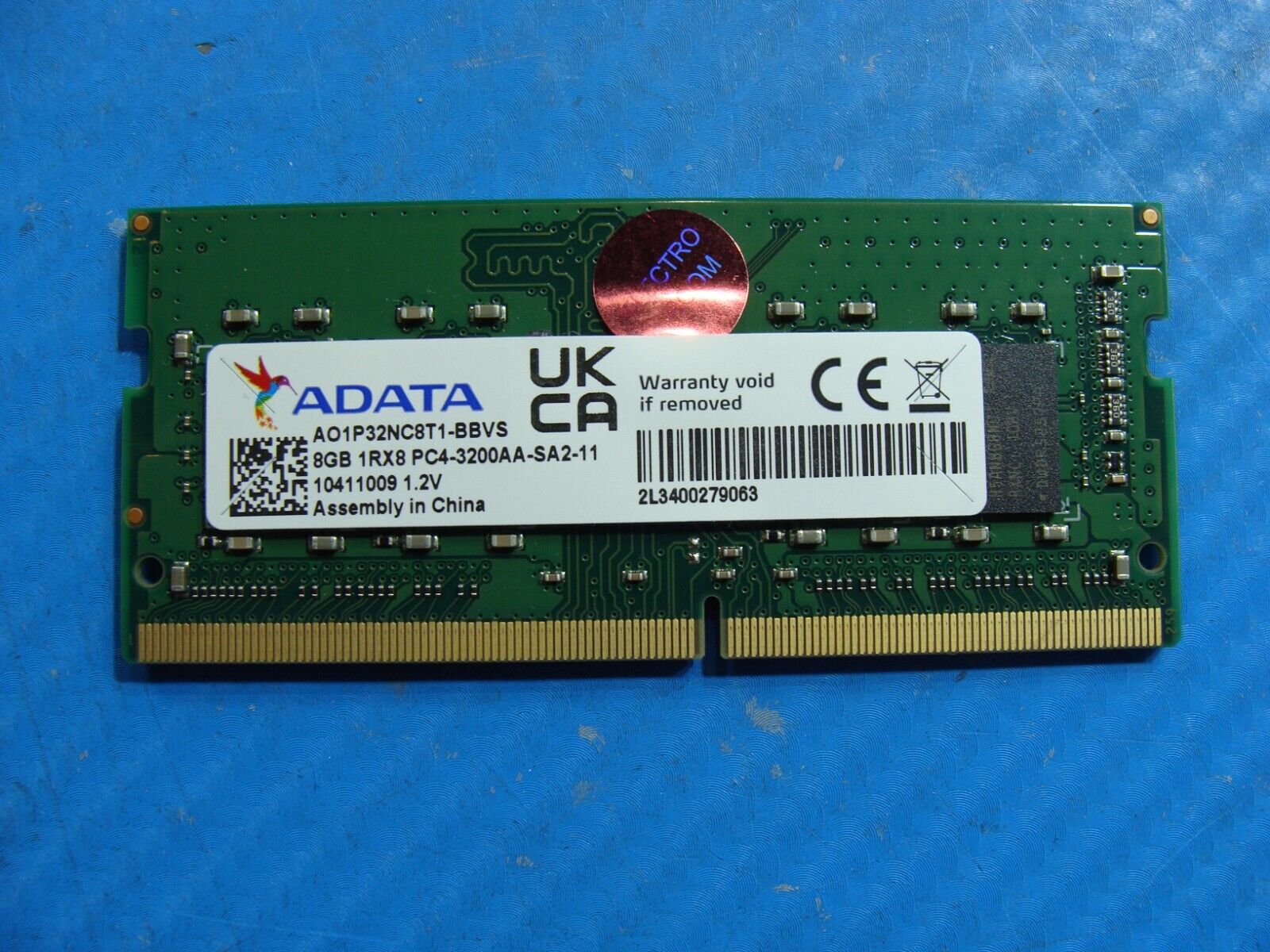 HP 14-fq1025nr ADATA 8GB 1Rx8 PC4-3200AA SO-DIMM Memory RAM AO1P32NC8T1-BBVS