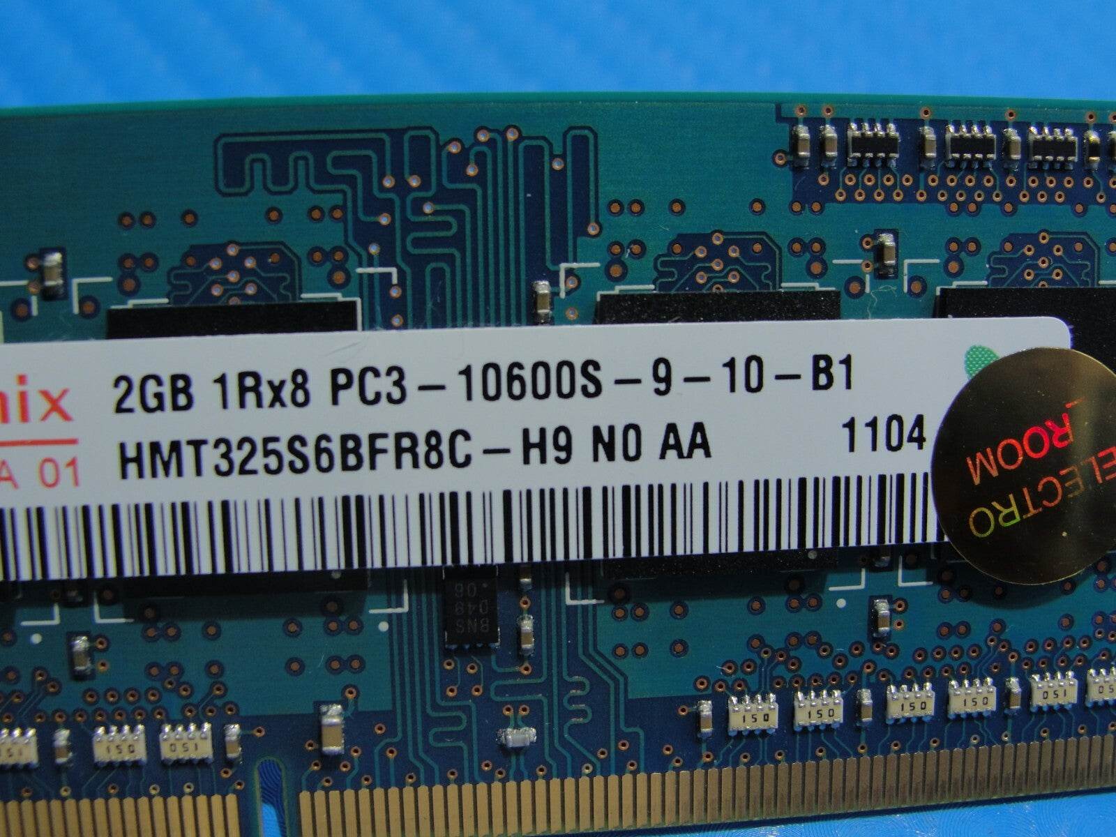 MacBook Pro A1278 Laptop Hynix 2GB Memory PC3-10600S-9-10-B1 HMT325S6BFR8C-H9 #1 - Tested Computer Laptop Parts