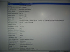 Dell Latitude 7400 14"FHD Intel Core i7-8665U 1.9GHz 16GB 512GB SSD +Charger