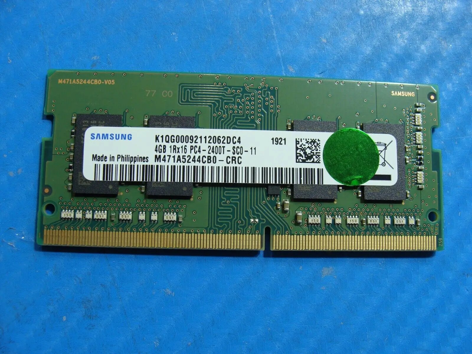 Dell 7490 Samsung 4GB 1Rx16 PC4-2400T Memory RAM SO-DIMM M471A5244CB0-CRC