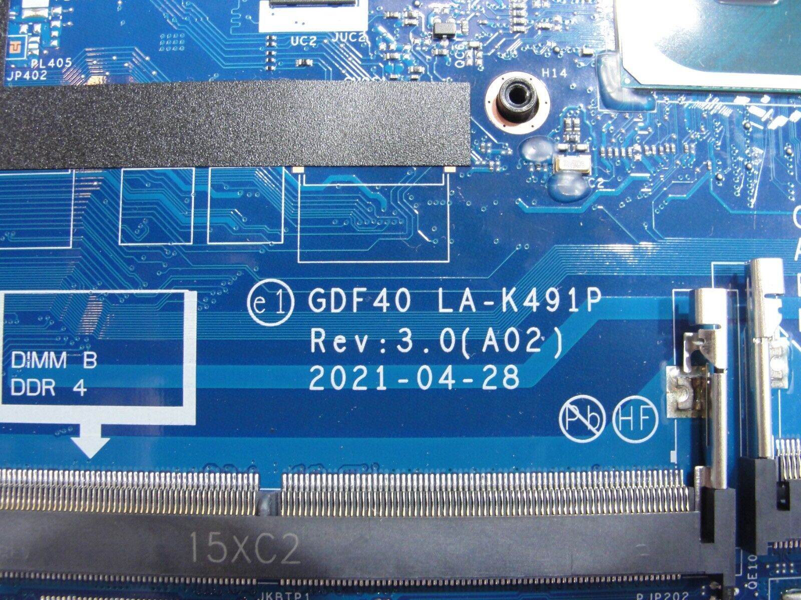 Dell Latitude 14” 5420 Genuine Intel i7-1185G7 3.0GHz Motherboard LA-K491P 3P5X2 - Tested Computer Laptop Parts