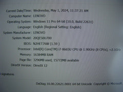 Lenovo ThinkPad X1 Carbon 7th Gen 14" FHD i7-8665U 1.9GHz 16GB 256GB 100%Battery