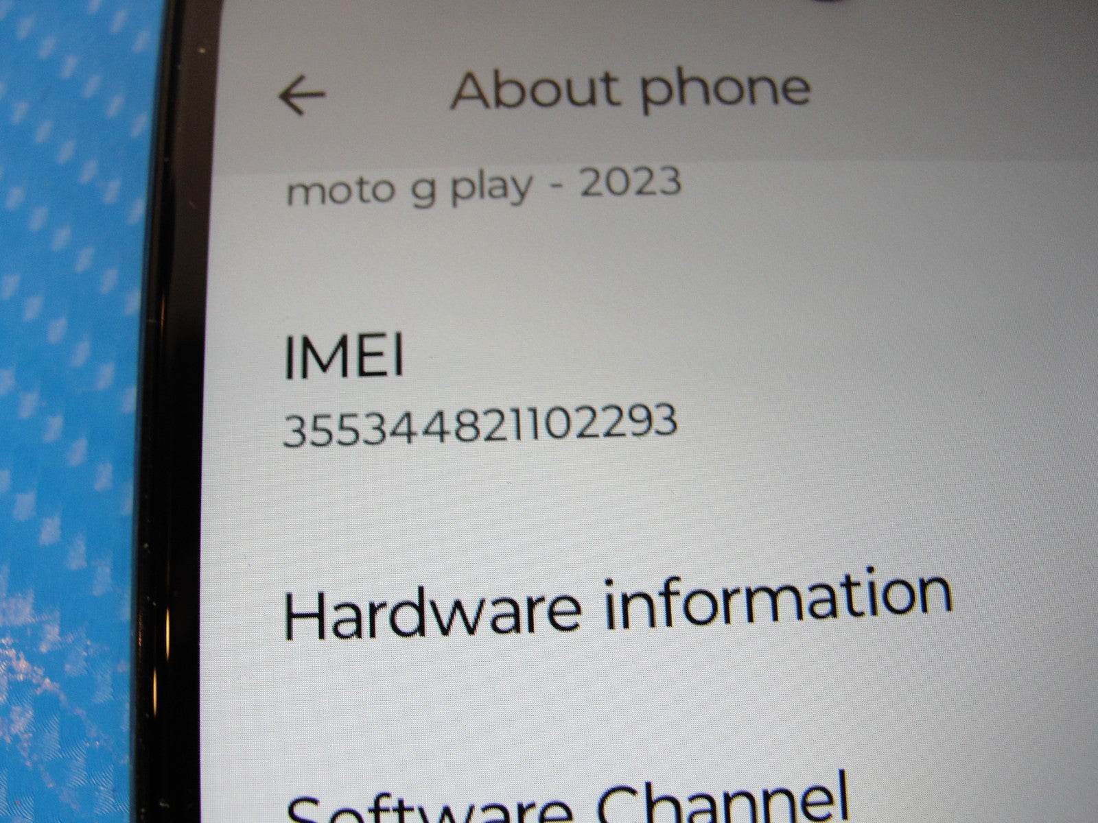 Motorola Moto G Play 2023 32GB XT2271-5 Boost Only - Excellent - Blue Color - Tested Computer Laptop Parts