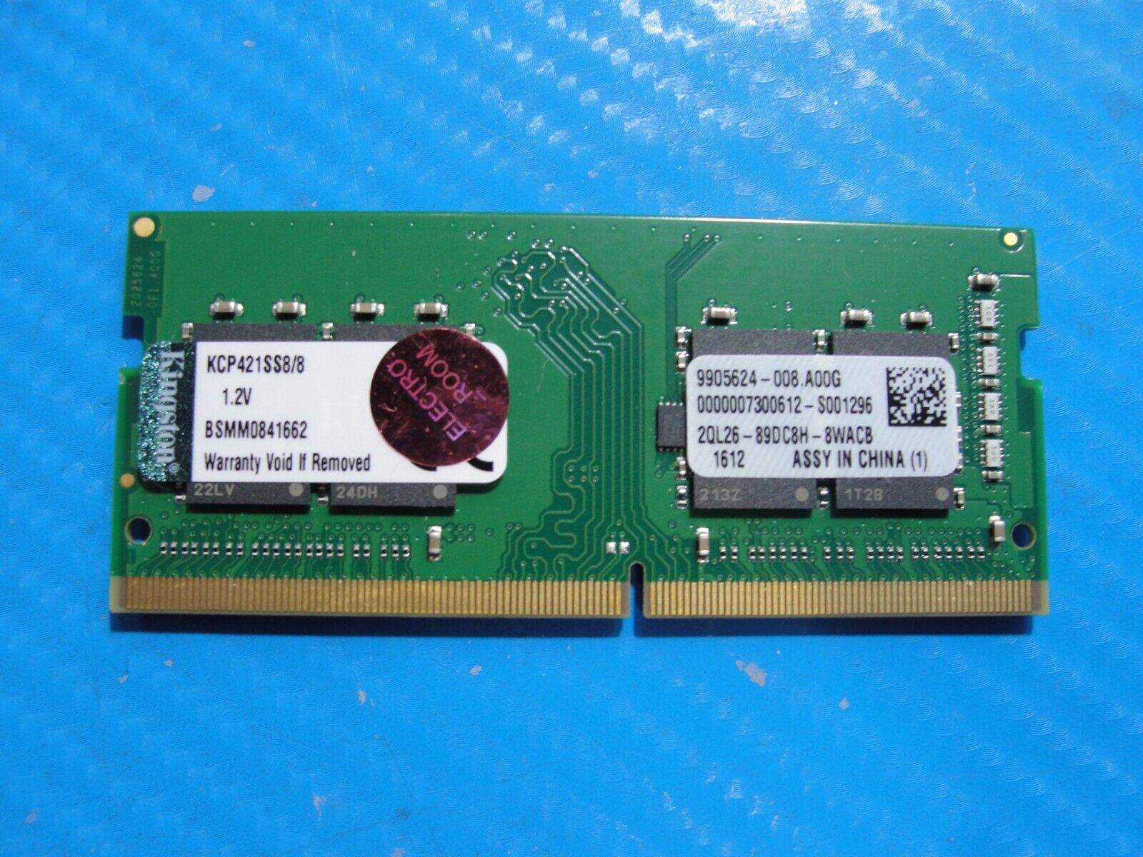 HP 17 G3 Kingston 8GB Memory RAM SO-DIMM KCP421SS8/8 - Tested Computer Laptop Parts
