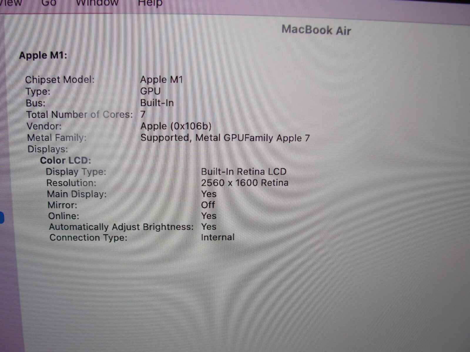 Apple Macbook Air 13” A2337(2020)/MGN63LL/A Apple M1 3.2GHz 8GB 256GB SSD - Tested Computer Laptop Parts