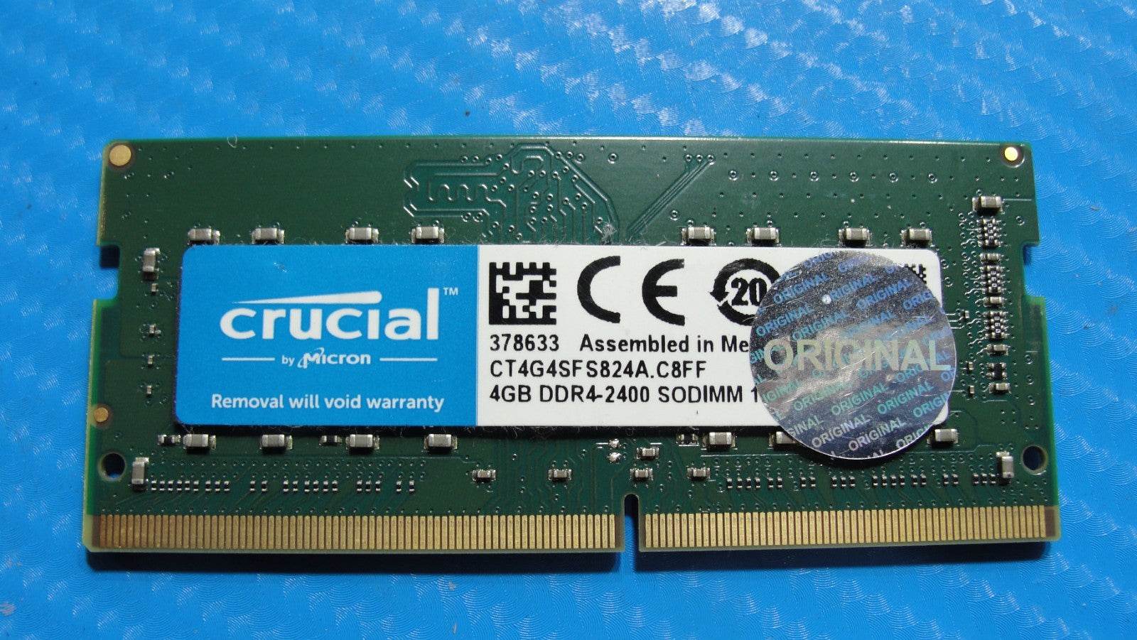 Acer A515-43-R19L Crucial 4GB DDR4-2400 SODIMM Memory RAM CT4G4SFS824A.C8FF - Tested Computer Laptop Parts