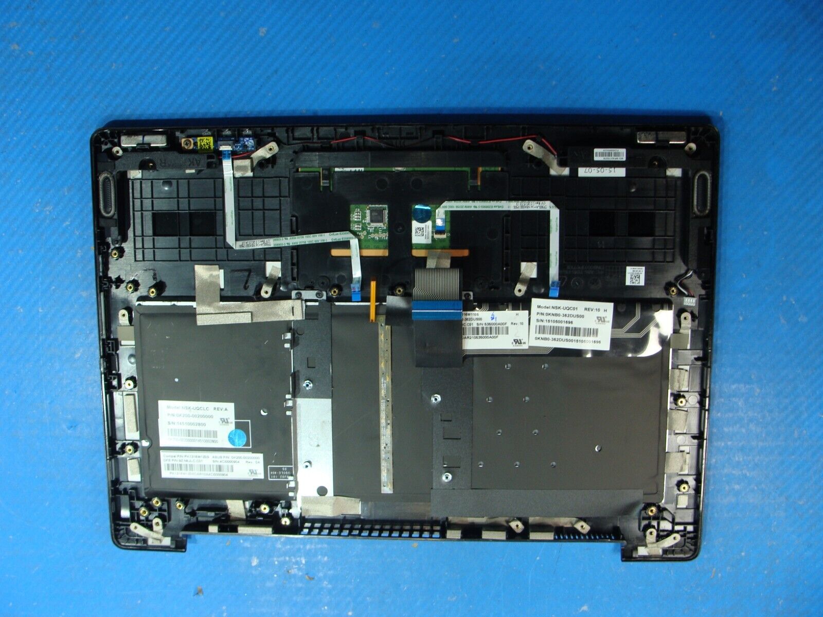 Asus 13.3” Q302L OEM Palmrest w/TouchPad Backlit Keyboard & Speakers NSK-UQCLC
