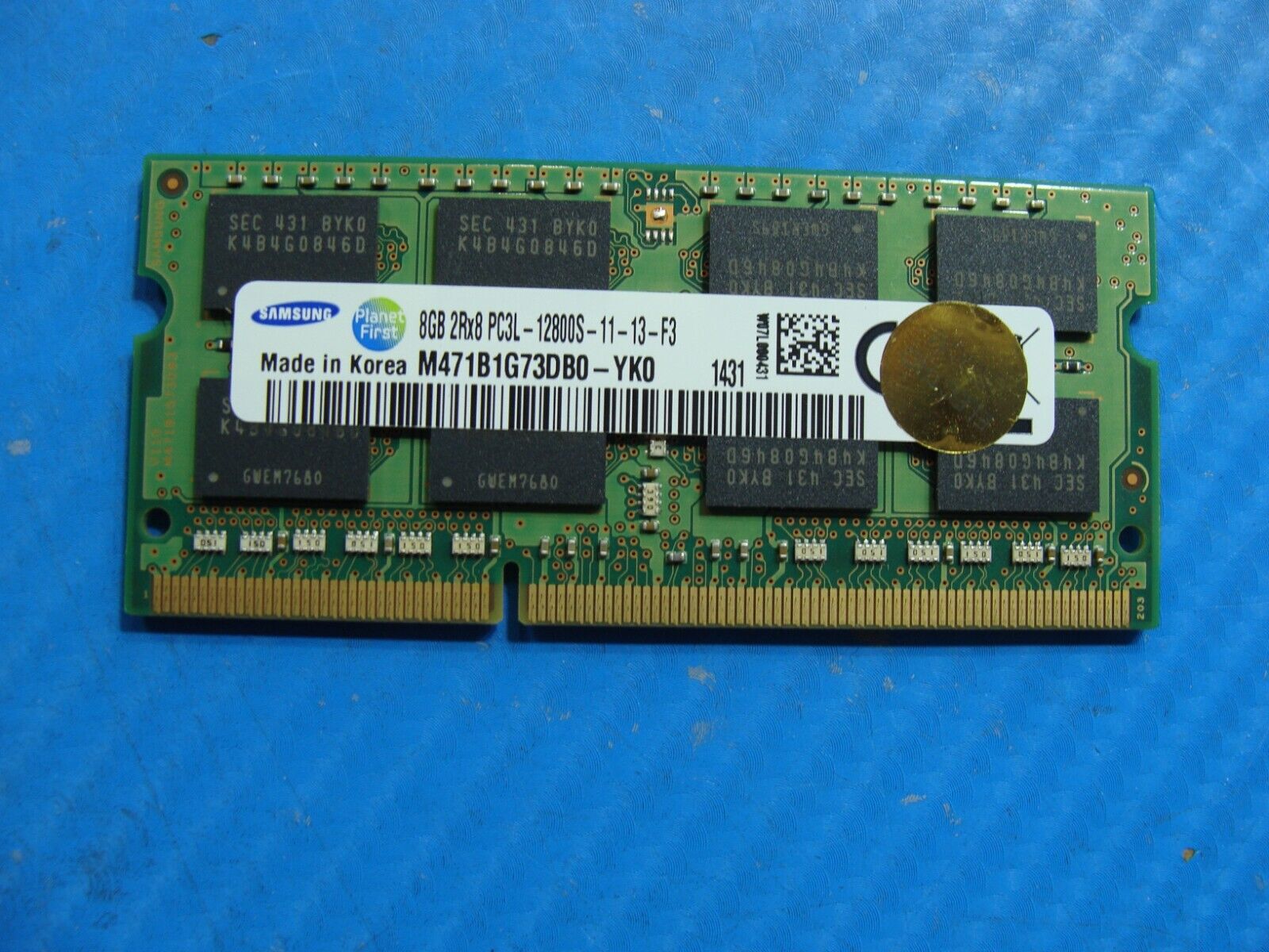 Toshiba S75-B7394 Samsung 8GB PC3L-12800S SO-DIMM Memory RAM M471B1G73DB0-YK0