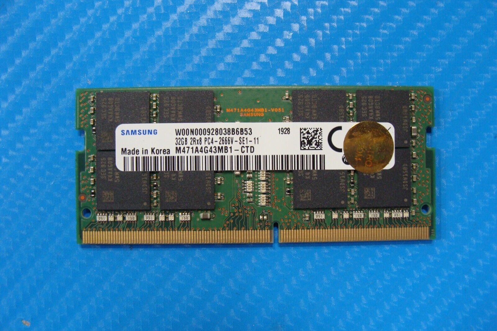 Dell 7540 Samsung 32GB 2Rx8 PC4-2666V Memory RAM SO-DIMM M471A4G43MB1-CTD