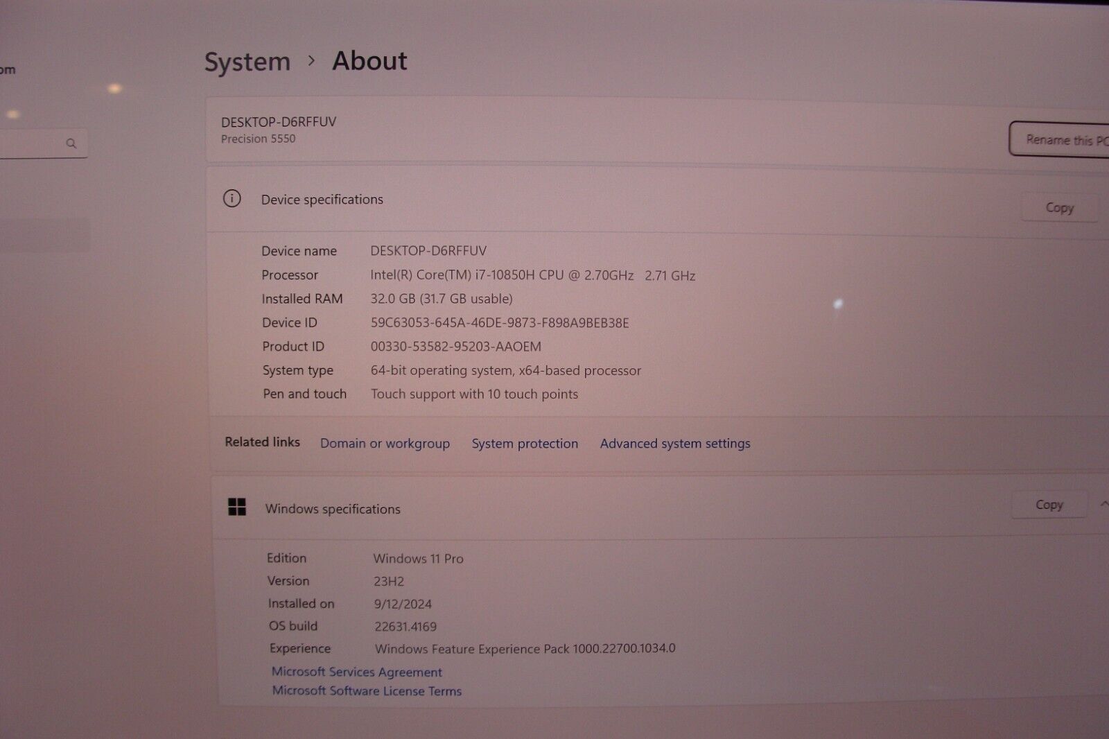 Dell Precision 5550 15.6