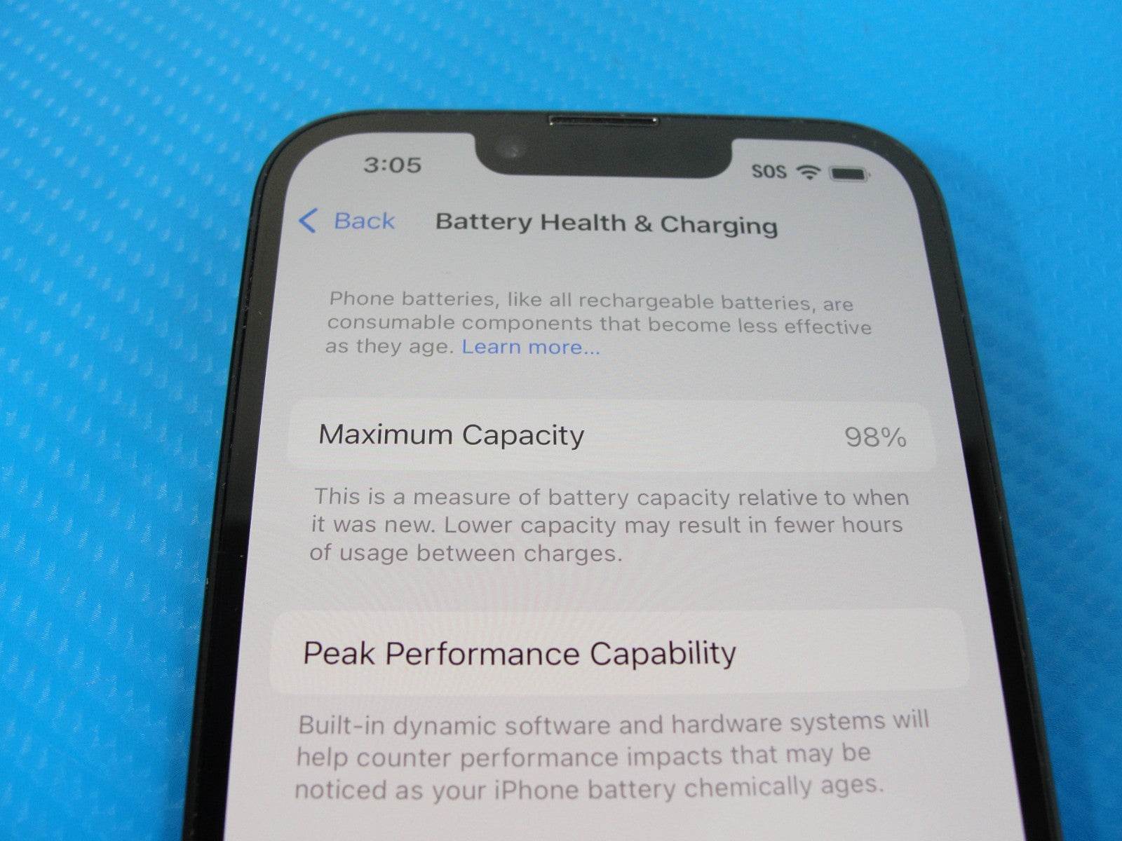Unlocked Apple iPhone 14 eSIM 128GB Midnight Black MPUA3LL/A Battery Health 98% - Tested Computer Laptop Parts