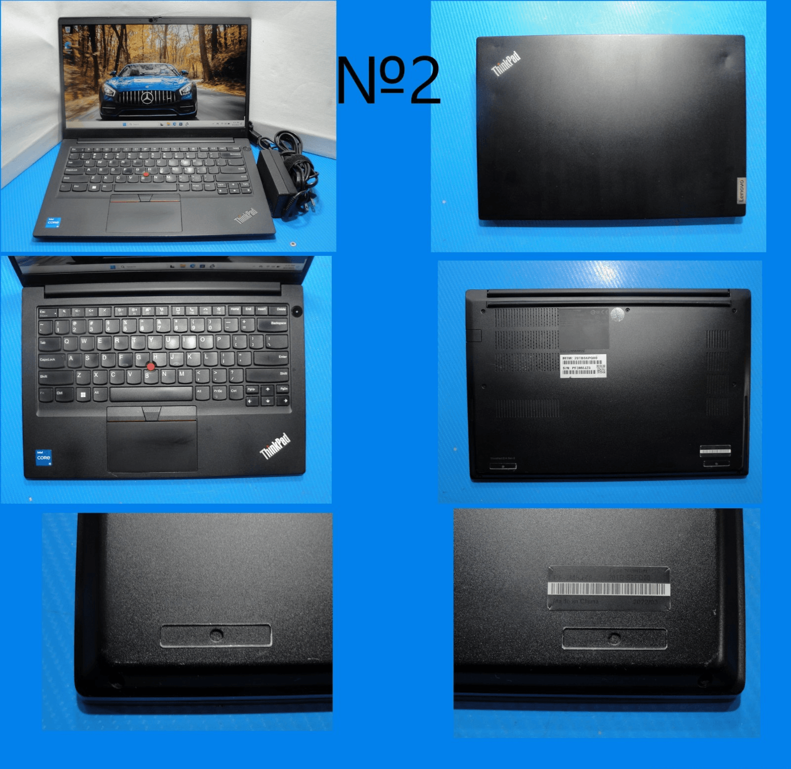 Lenovo ThinkPad E14 Gen 2 14”FHD Intel Core i5-1135G7 2.4GHz 16GB SSD Reset512GB - Tested Computer Laptop Parts