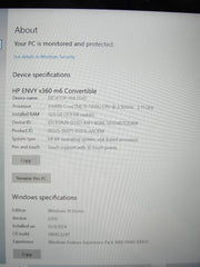 HP Envy x360 m6-aq103dx 15.6” TOUCH FHD Intel Core i5-7200U 2.5GHz 12GB 1TB HDD - Tested Computer Laptop Parts