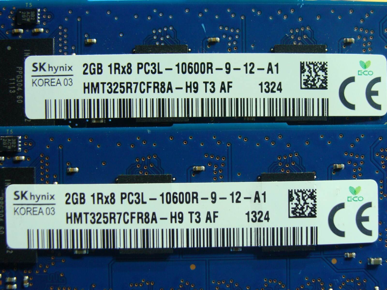 Dell Precision T5600 SKhynix RAM Memory 8GB 4x2GB PC3L-10600R HMT325R7CFR8A-H9 - Tested Computer Laptop Parts