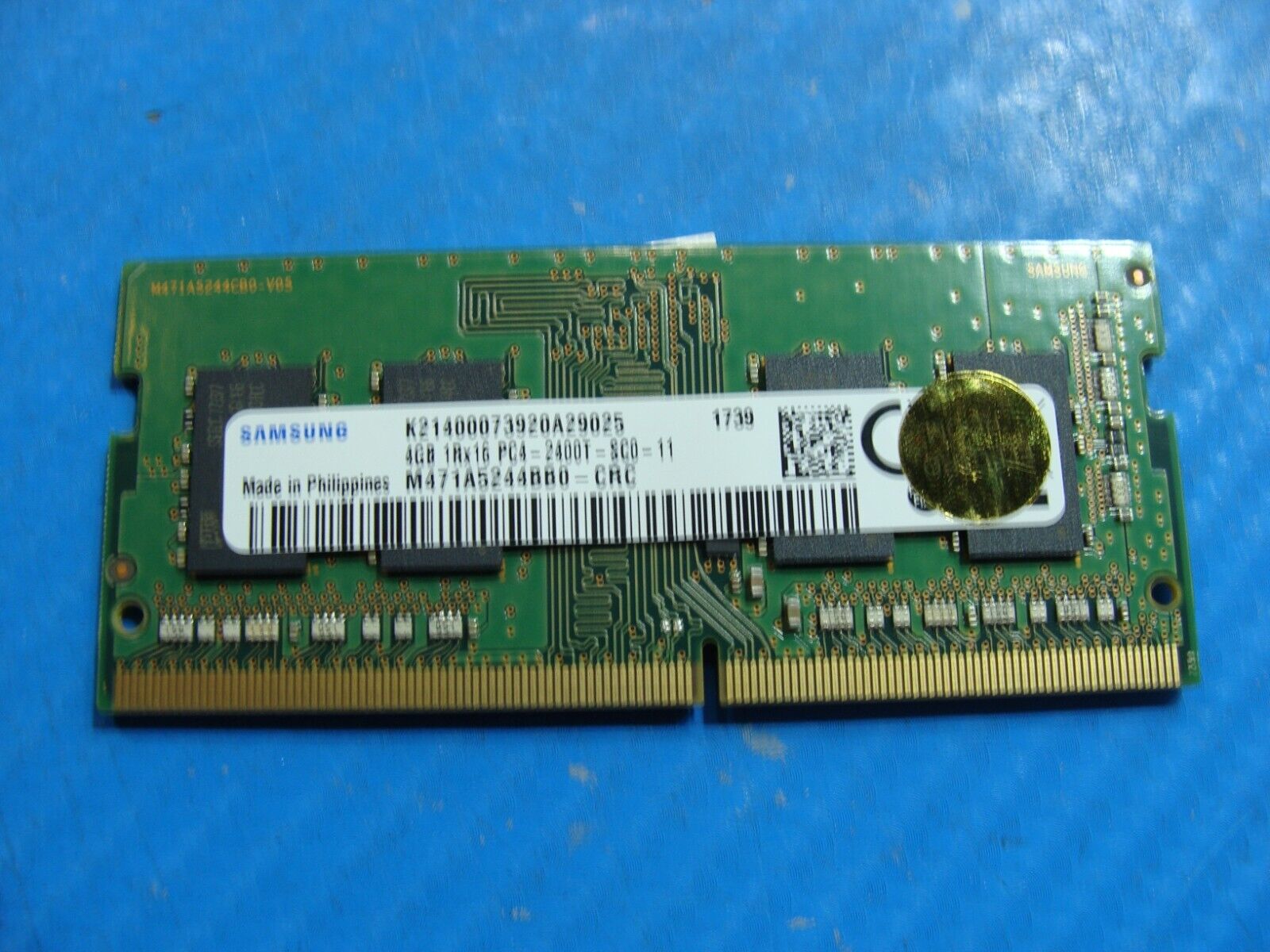 HP 15-bs190od Samsung 4GB 1Rx16 PC4-2400T Memory RAM SO-DIMM M471A5244BB0-CRC