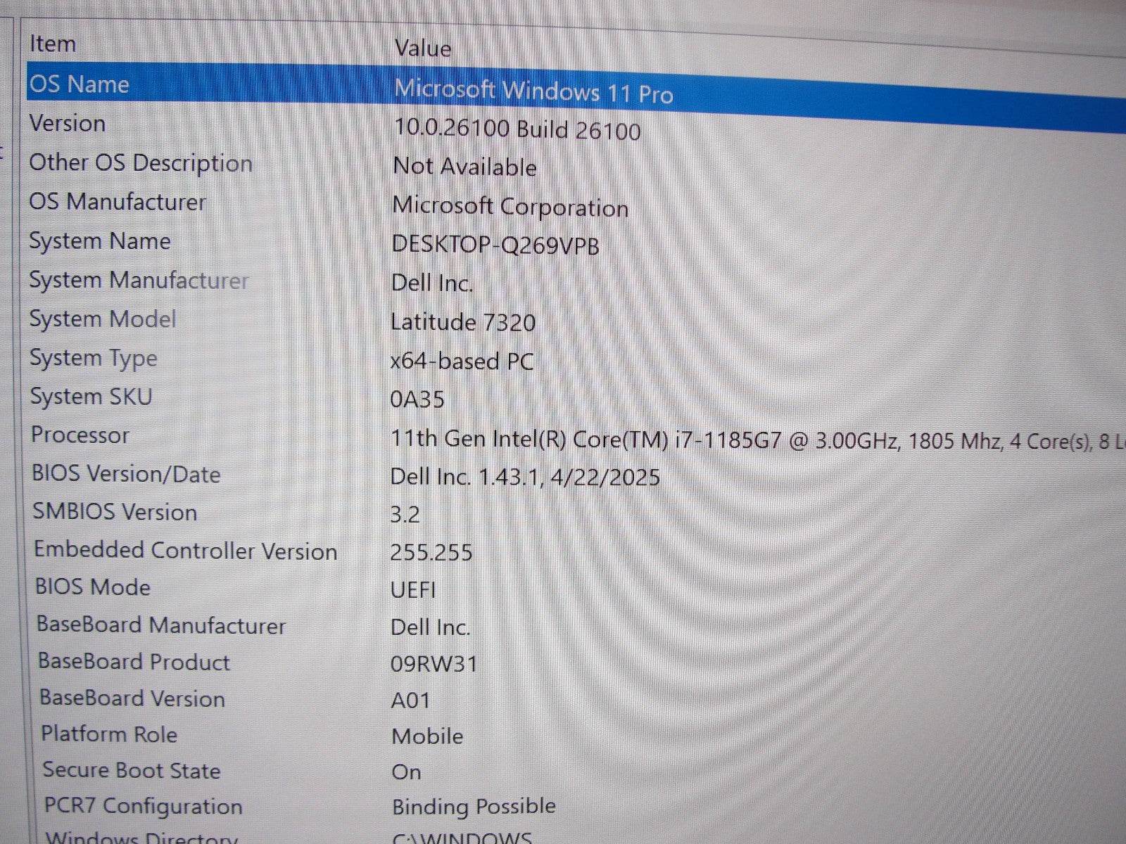 Dell Latitude 7320 13.3”FHD TOUCH Intel Core i7-1185G7 3GHz 16GB 256GB +Charger - Tested Computer Laptop Parts